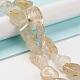 Brins de perles de topaze blanche naturelle G-C027-01-3
