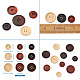4-Agujero botones de madera BUTT-TA0001-06-10