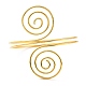 Oberarm-Manschettenband mit Wirbelspirale aus Draht AJEW-G033-03G-1