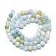 Chapelets de perles en aigue-marine naturelle G-K245-A15-02-2