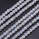 Natural Rainbow Moonstone Round Bead Strands G-M263-A-02-1