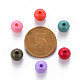 Perles de boule en acrylique massif X-SACR-R812-8mm-M-4