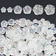 Pandahall elite 120pcs 3 perles en plastique transparentes de style KY-PH0001-68-1
