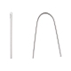 Rhodium Plated 925 Sterling Silver Earring Hooks STER-G014-01P-2