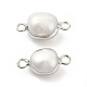 Verbindungsanhänger aus natürlichen Perlen PEAR-P004-50P-2