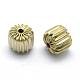 Brass Corrugated Beads KK-A143-04C-RS-2