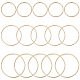 Beebeecraft 30 Uds 3 estilos anillos de unión de latón KK-BBC0008-93-1