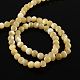 Round Natural Sea Shell Bead Strands BSHE-Q025-04A-2