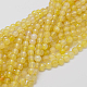 Chapelets de perles d'agate naturelle G-G580-6mm-07-1