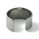 304 anello per polsino aperto scanalato in acciaio inossidabile RJEW-L110-044P-3