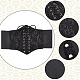 Wadorn 1pc ceintures corset élastiques larges en cuir pu AJEW-WR0002-01C-3