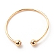 Copper Wire Simple Open Cuff Ring for Women RJEW-JR00479-06-1