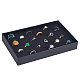 SUNNYCLUE 1Pc 36 Slots Ring Showcase Display Box Ring Organizer Boxes Rings Holders Insert Display Trays Transparent Packing Box for Business Selling Shows Jewellery Rings Earrings Storage Supply CON-SC0001-01B-1