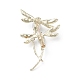 Strass-Libellen-Brosche mit Perlen aus Kunststoff JEWB-M026-03G-2