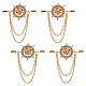 Chgcraft 4 pz volante di cristallo della nave con spille in lega di catena per vestiti zaino decorazioni festa anniversario accessori regali JEWB-CA0001-38KCG-1