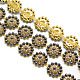 Las cadenas decorativas del rhinestone del vidrio de cobre amarillo del vestido de boda CHC-R127-03-2