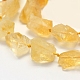 Brins de perles de citrine naturelles brutes G-K202-17B-4