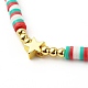 Handmade Polymer Clay Beads Stretch Bracelets Sets BJEW-JB06353-5