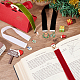 Christmas Theme Velvet Bookmarks AJEW-FG0002-63-5