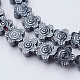 Chapelets de perles en hématite synthétique sans magnétiques G-P341-43-6x3mm-1