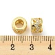Brass Micro Pave Cubic Zirconia European Beads KK-H452-17G-3