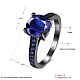 Los anillos de dedo rhinestone de cristal de moda de latón RJEW-BB18916-7-3