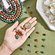 Chgcraft 6 brins 6 couleurs brins de perles de malachite synthétique G-CA0001-49-3