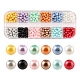 480шт 12 цвета выпечка окрашенные жемчужные стеклянные жемчужные круглые бусины HY-YW0001-04-1