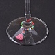 Charms in vetro ametista naturale AJEW-JO00167-05-2