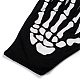 Guantes de dedo completo de horror de mano de esqueleto de poliéster AJEW-A045-01A-3