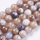 Natural Striped Agate/Banded Agate Beads Strands G-P364-17-8mm-1
