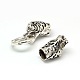 Tibetan Style Alloy Animal Tiger Head Spring Gate Rings PALLOY-A063-03AS-2