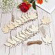 GORGECRAFT 20PCS Unfinished Wooden Maple Leaf Cutouts Craft Blank Wood Slices Hanging Ornaments Ornaments Gift Tags with Holes Fall Leaf DIY Decor Supplies for Fall Harvest Thanksgiving Christmas WOCR-GF0001-01-4