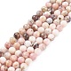 Round Natural Pink Opal Beads Strands G-K071-8mm-4
