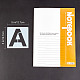 Gorgecraft 36pcs Buchstabenschablonen 5 Zoll Alphabet-Vorlagen wiederverwendbare Kunststoff-Zahlenschablonen zum Malen auf Holzwand Stoff Tafel Leinwand DIY-WH0176-77A-2