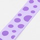 5/8 inch(16mm) Lilac and Medium Purple Dots Printed Grosgrain Ribbon for Gift Package X-SRIB-A010-16mm-07-1