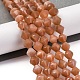 Natürliche sunstone Perlen Stränge&nbsp;G-C171-E02-01-2