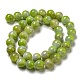 Chapelets de perles en jade naturelle teinte G-F764-03A-3