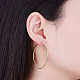 SHEGRACE 925 Sterling Silver Hoop Earrings JE670B-04-3