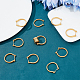Componentes de anillos de dedo de latón ajustables arricraft 10 Uds. KK-AR0002-62-5