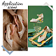 2 pieza de adornos de zapatos de imitación de perlas y rhinestone de plástico FIND-FG0002-55P-5
