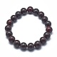 Bracelets extensibles en perles de jaspe brecciated naturelles X-BJEW-K212-A-040-2