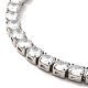 Clear Cubic Zirconia Tennis Necklace NJEW-E038-10A-P-3
