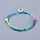 Conjuntos de pulseras de cordón de nylon ajustables BJEW-JB04364-04-5