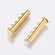 Brass Magnetic Slide Lock Clasps E213-G-3
