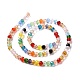 Transparent Glass Beads Strands GLAA-E036-08-3
