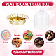 Nbeads 6Pcs 2 Colors Plastic Candy Cake Box CON-NB0002-21-3