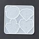 Кольцо с бриллиантом «сделай сам»/кластер кристаллов/орнамент в форме сердца силиконовые Молды DIY-E065-04-3