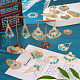 Pandahall 16шт 8 стиля латунные большие подвески KK-TA0001-31-7