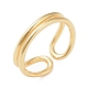 Polsino aperto in ottone&nbsp;RJEW-R143-01C-G-1